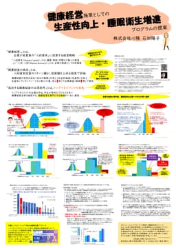健康経営施策としての生産性向上・睡眠衛生増進プログラムの提案(第48回日本睡眠学会総会)